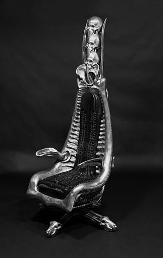H R Giger Giger Owned Aluminium Harkonnen Capo Chair