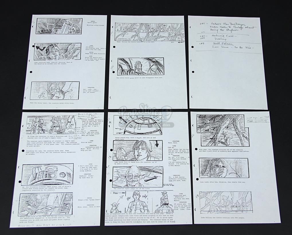 star wars original storyboard for sale