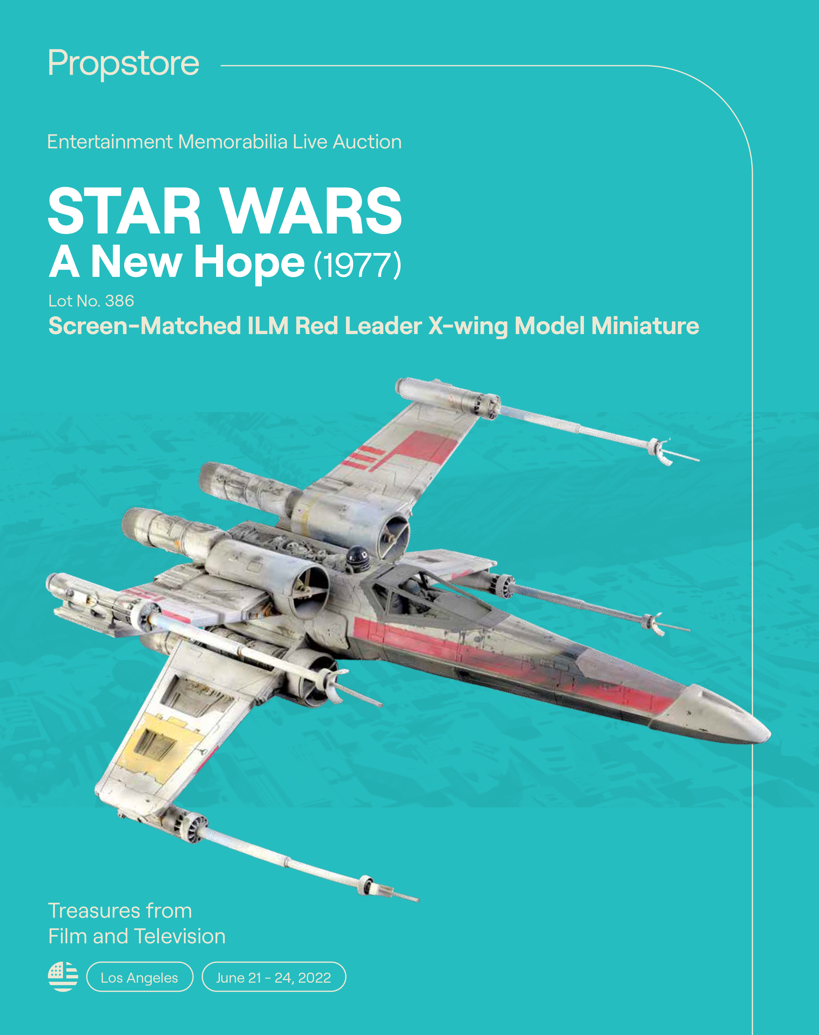 Screen-Matched ILM Red Leader X-wing Model Miniature