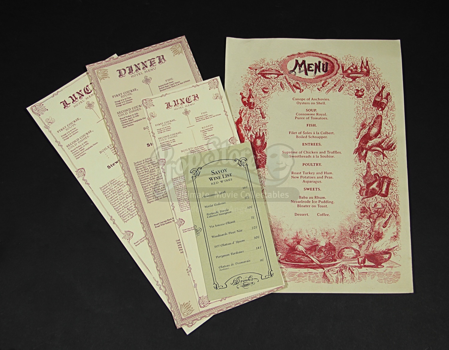 Savoy Wine List & Restaurant Menus Current price £15