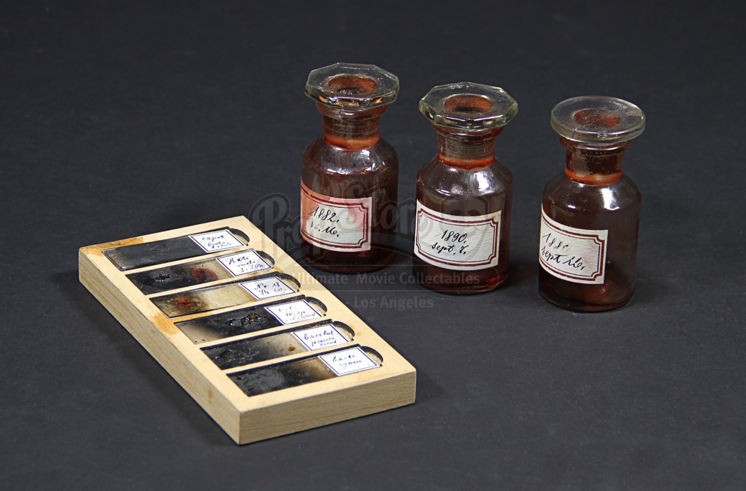 Microscope Test Slides & Blood Sample Bottles