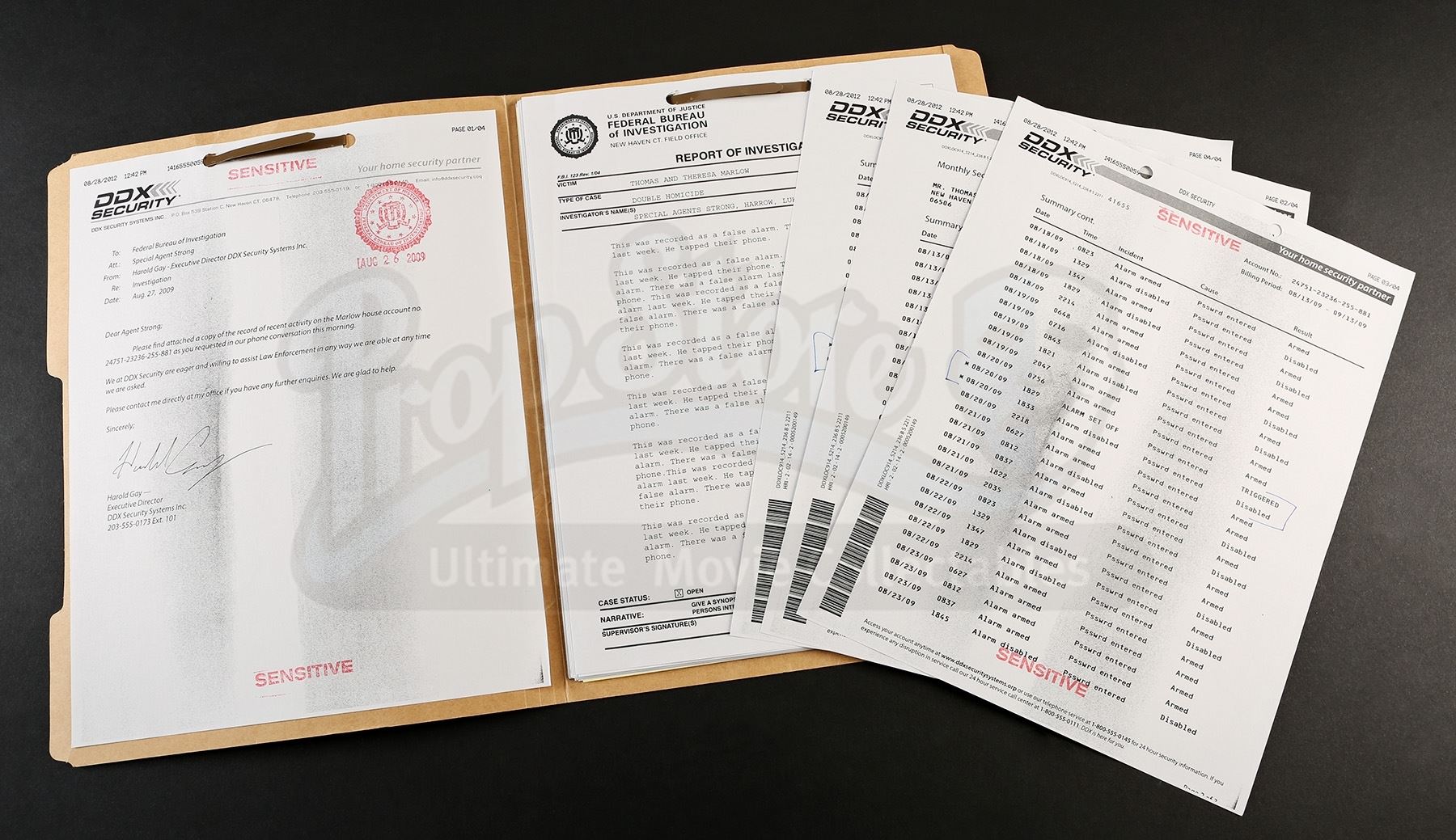 Fbi Case File Sample Shipping Quote