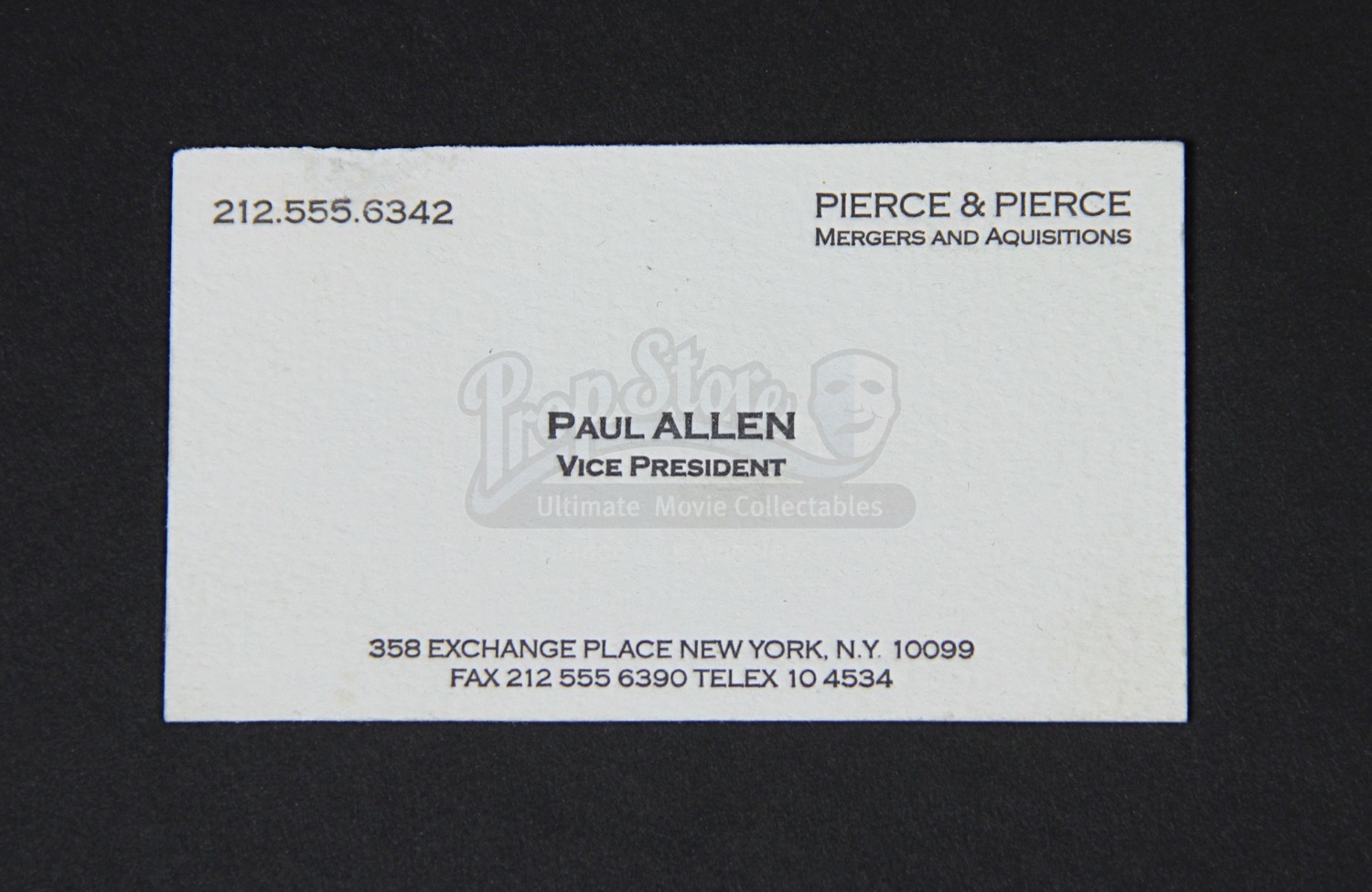 AMERICAN PSYCHO (2000) - Set of Prop "Pierce & Pierce ...