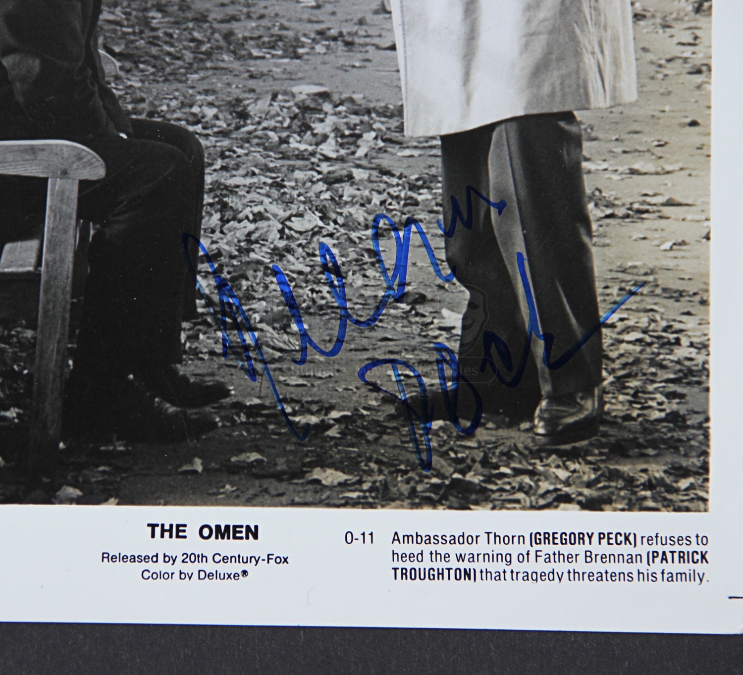 THE OMEN (1976) - Gregory Peck Autographed Still - Current price: £125