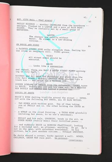 BATMAN (1989) - Production-Used Script - Current price: £1500