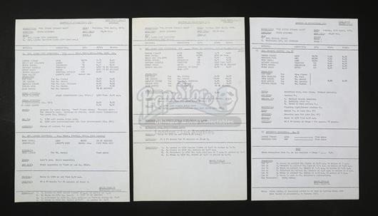 STAR WARS: THE EMPIRE STRIKES BACK (1980) - Set of Call Sheets ...