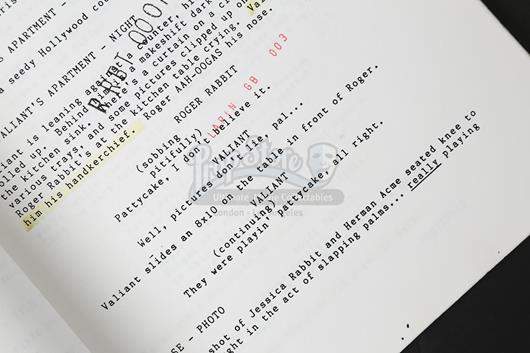 WHO FRAMED ROGER RABBIT (1988) - George Gibbs' Revised First Draft ...