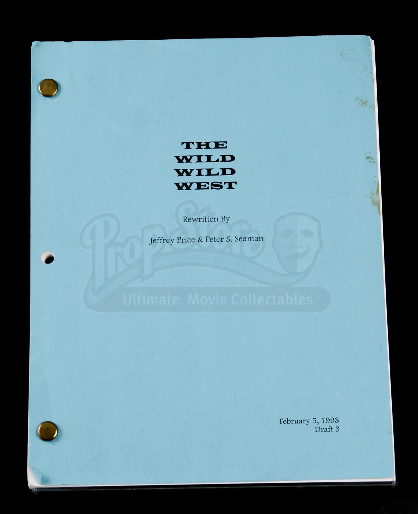 WILD WILD WEST (1999) - Third Draft Shooting Script - Current price: $125