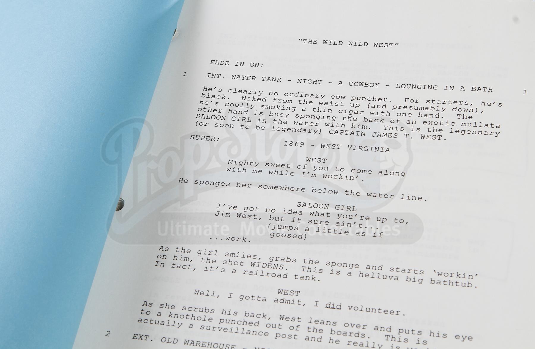 WILD WILD WEST (1999) - Third Draft Shooting Script - Current price: $125