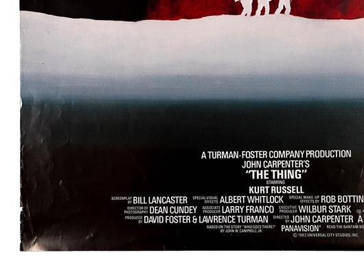 THE THING (1982) - UK One-Sheet Poster - Current Price: £225