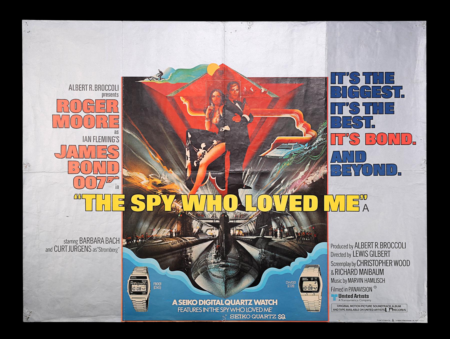 JAMES BOND: THE SPY WHO LOVED ME (1977) - UK Quad 