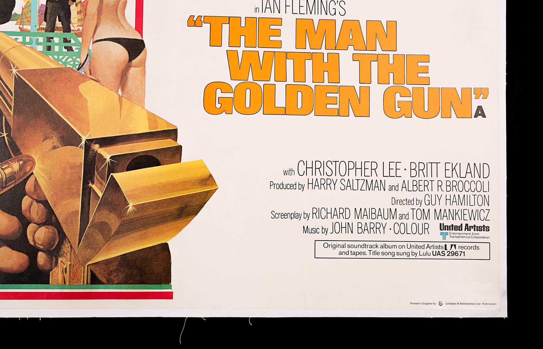 JAMES BOND: THE MAN WITH THE GOLDEN GUN (1974) - UK Quad Poster ...