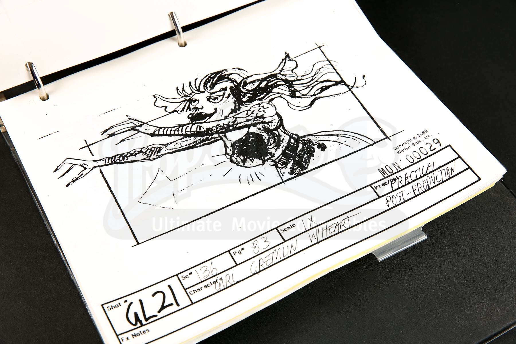 Gremlins 2 Script GREMLINS 2: THE NEW BATCH (1990) - Production Script and Storyboard Binder