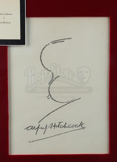 Alfred Hitchcock Presents 1955 1960 1960 1962 Framed Alfred Hitchcock Autograph And