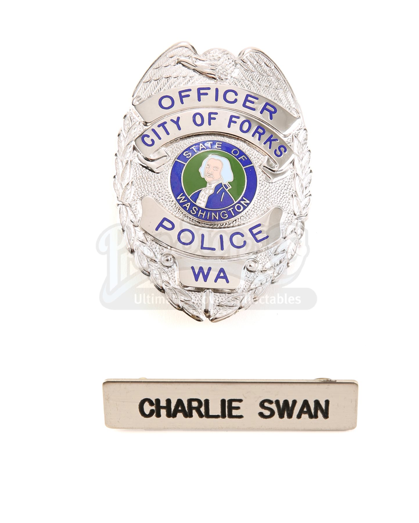 Charlie Swan’s Forks Police Badge and Nametag Current price 800