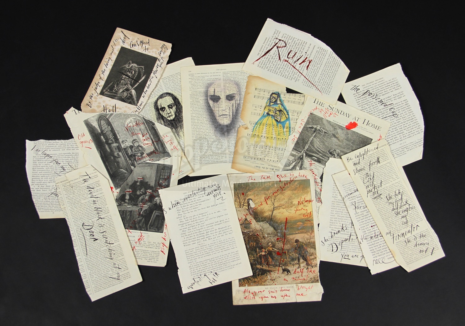 THE WOMAN IN BLACK – Jennet Humfrye's (Liz White) Scrawled Book Pages