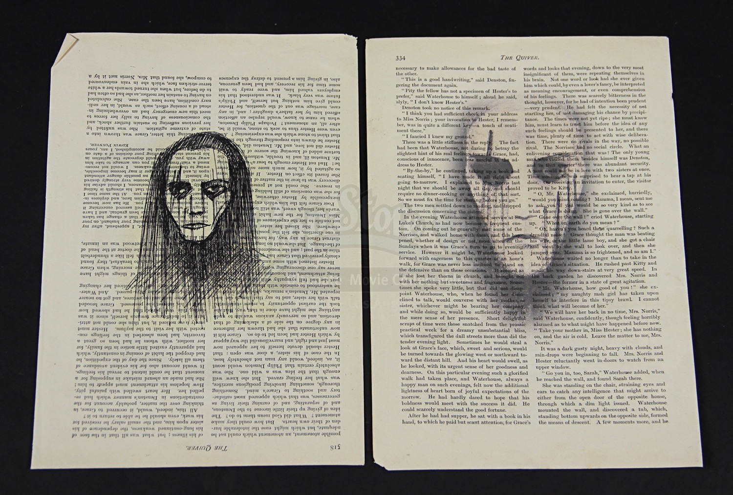 THE WOMAN IN BLACK – Jennet Humfrye's (Liz White) Scrawled Book Pages